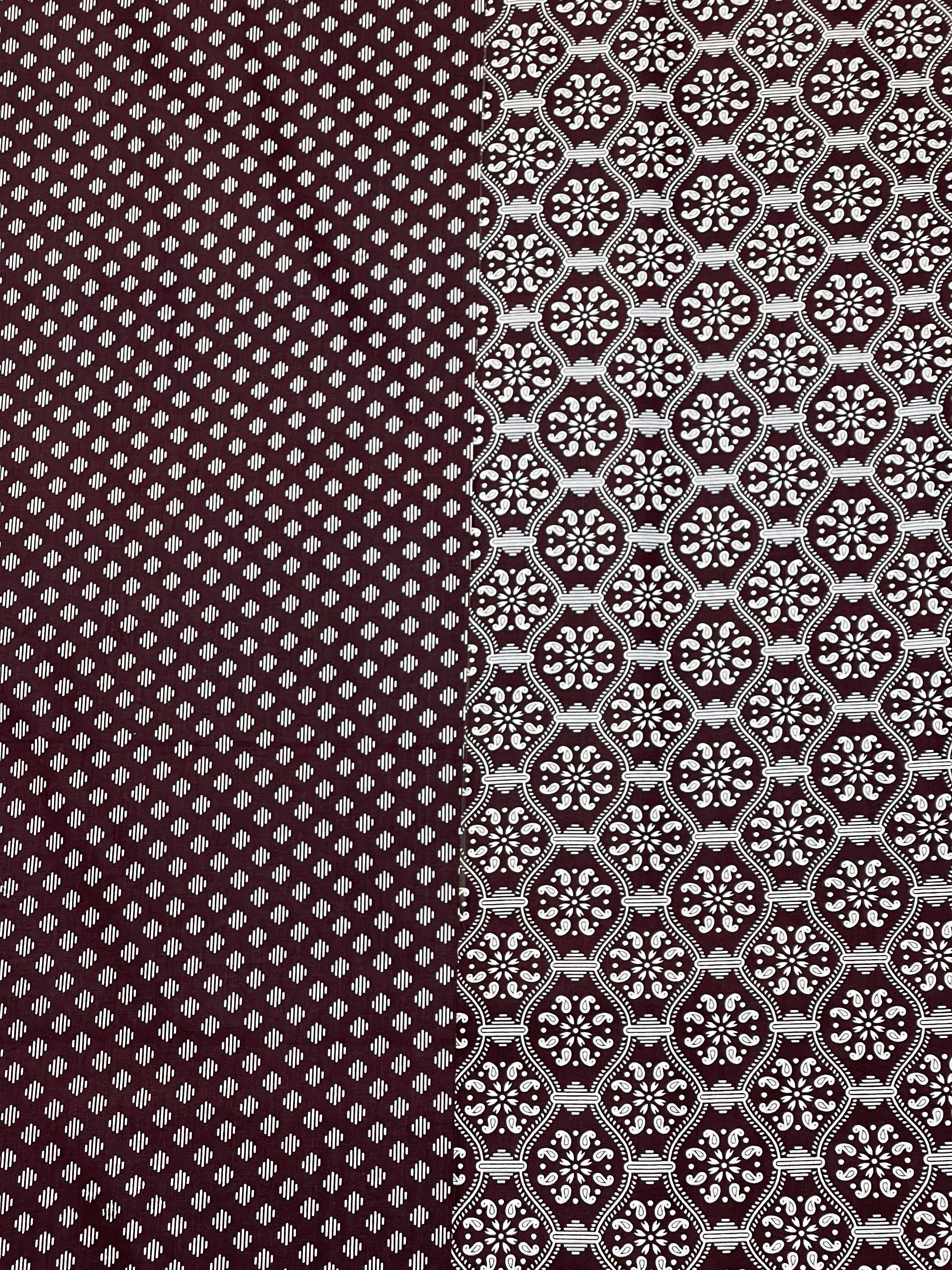 2 Piece Printed Cotton (Unstitched)